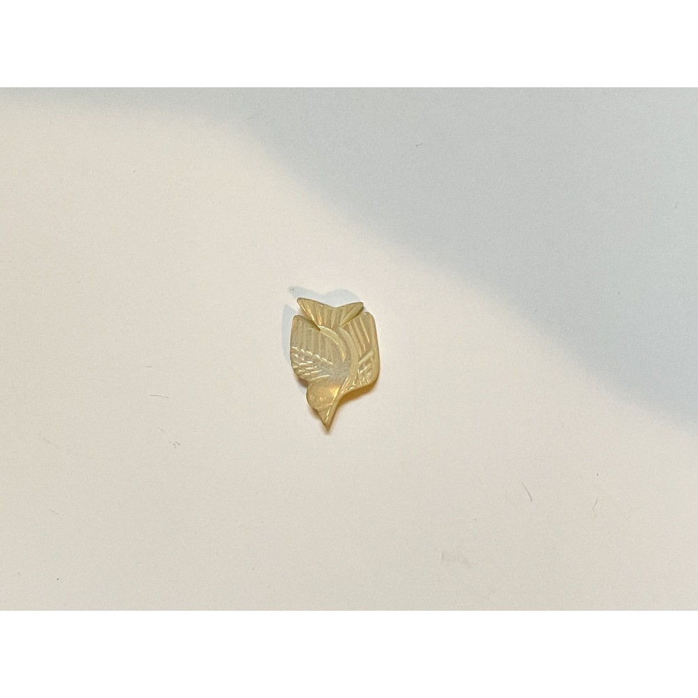DIY Project Piece Mother of Pearl Cream Bird Brooch